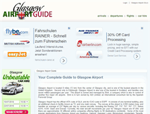 Tablet Screenshot of glasgowairportguide.com